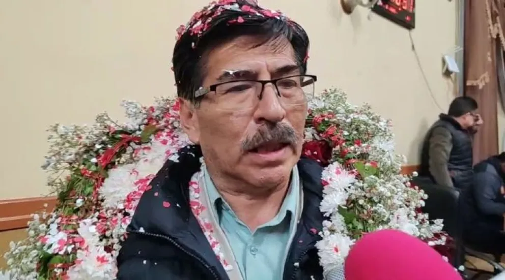 Waldo Porcel, concejal que tomó posesión como alcalde de Potosí. Foto: Continental Potosí