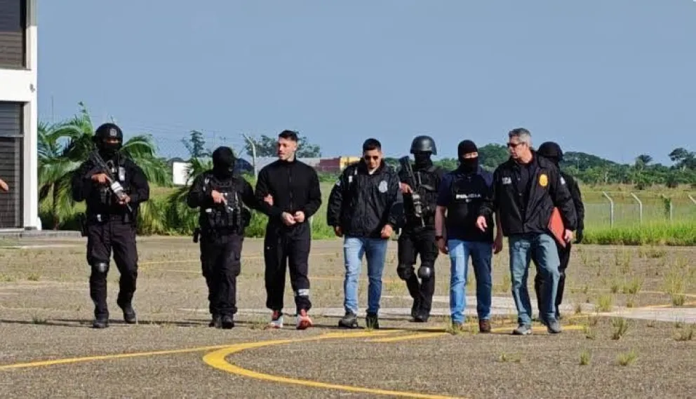 Sebastián Marset fue capturado el viernes pasado. Foto: Vocería