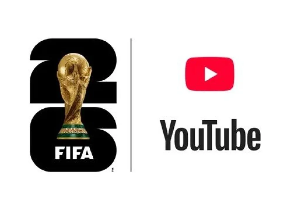 Los logos del Mundial 2026 y de YouTube. Foto: Internet.