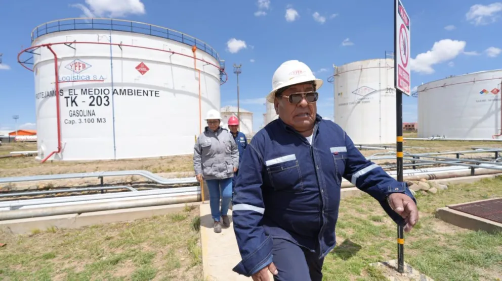 Lucio Gómez, máximo ejecutivo de esa confederación de choferes. Foto: YPFB 