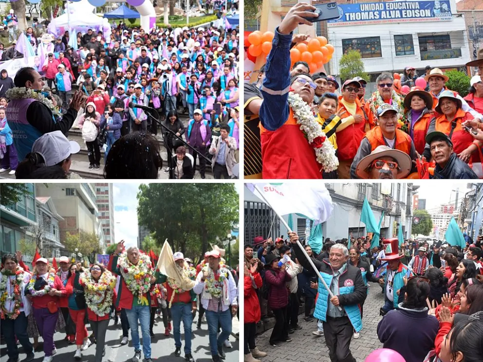 Las campañas electorales cerrarán este martes y miércoles. Foto: Composición de Visión 360/Facebook