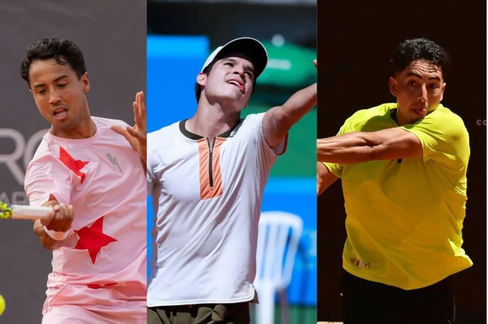 Hugo (izq.), Prado y Murkel, en partidos anteriores. Fotos: Archivo Digital.