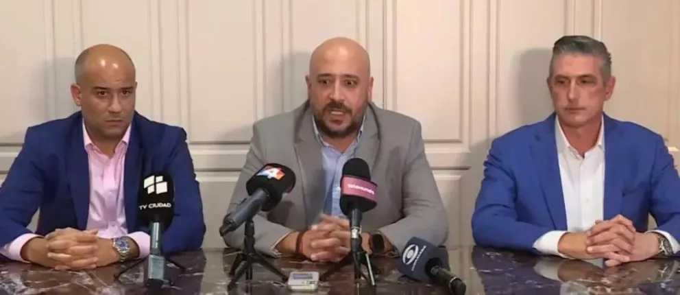 Esta jornada, Santiago Moratorio presentó oficialmente al equipo jurídico que llevará la defensa de Marset en Estados Unidos. Foto: Unitel