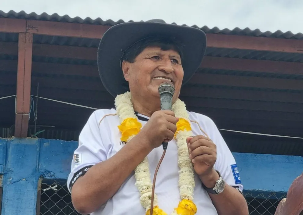 Evo Morales durante una anterior actividad. Foto: RRSS del exmandatario 