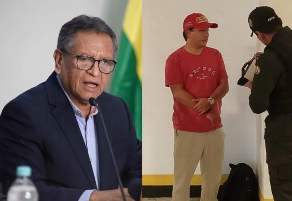 El ministro de Gobierno, Marco Antonio Oviedo,  informó que Marcelo Arce Mosqueira, será procesado por los delitos de enriquecimiento ilícito, legitimación de ganancias ilícitas y daño económico al Estado. Foto: Composición