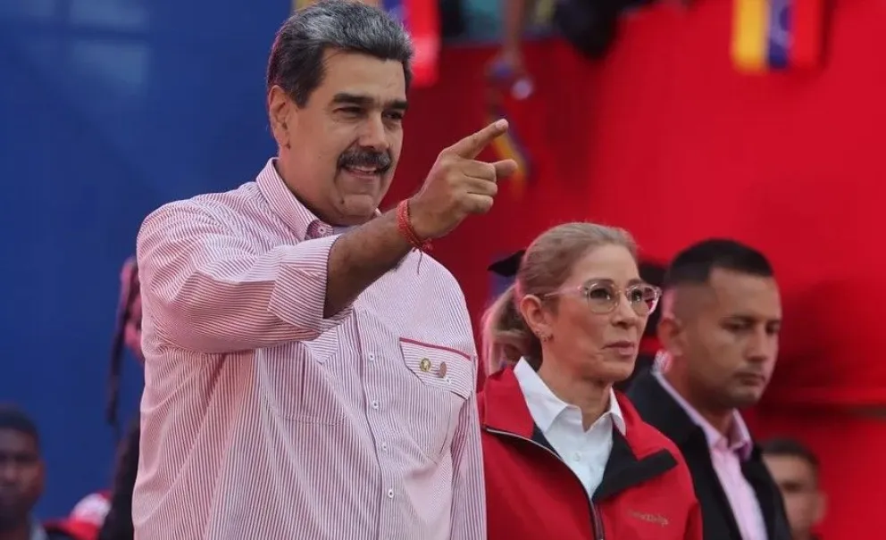 El presidente de Venezuela, Nicolás Maduro, junto a su esposa Cilia Flores, en una fotografía de archivo. Foto: EFE