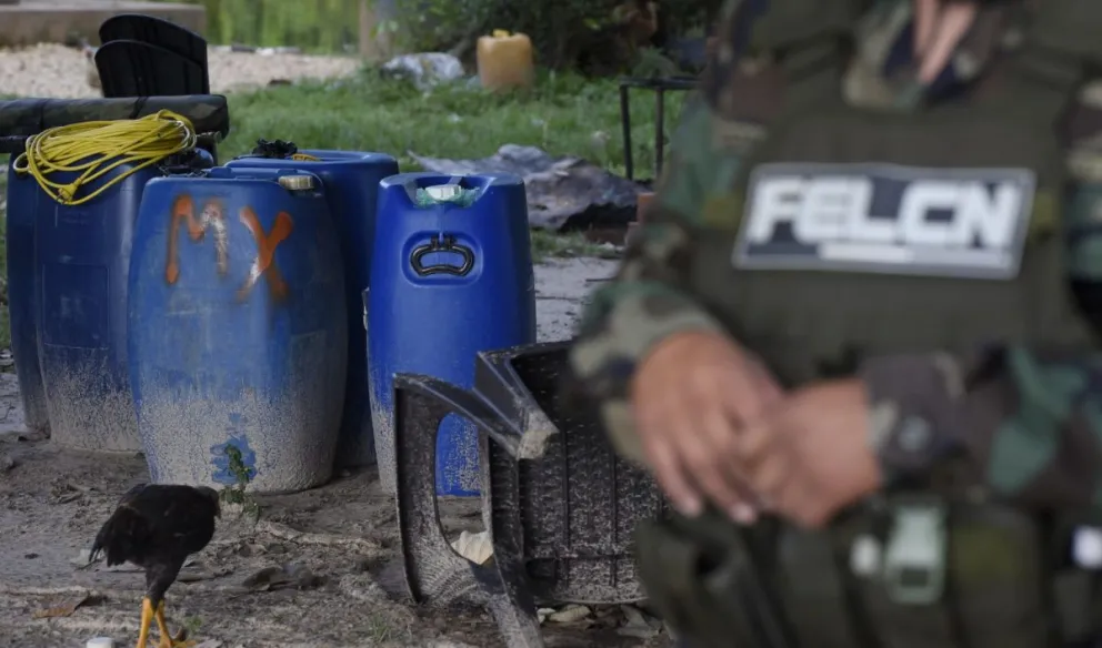 Efectivos policiales realizaron este jueves un operativo en una de las propiedades del narcotraficante uruguayo Sebastián Marset. Foto: APG