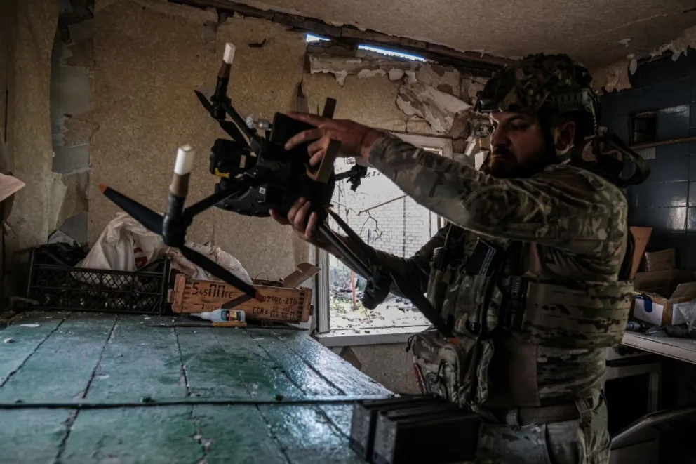 Un soldado de la unidad de inteligencia ucraniana. Foto: EFE 
