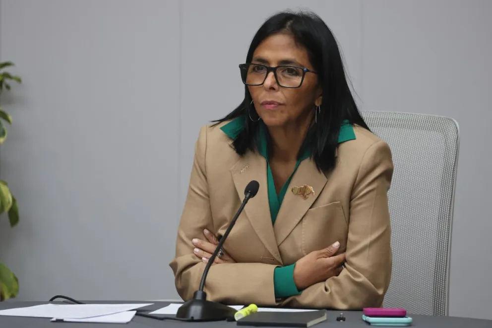 La presidenta encargada de Venezuela, Delcy Rodríguez, en una foto de archivo. Foto: EFE