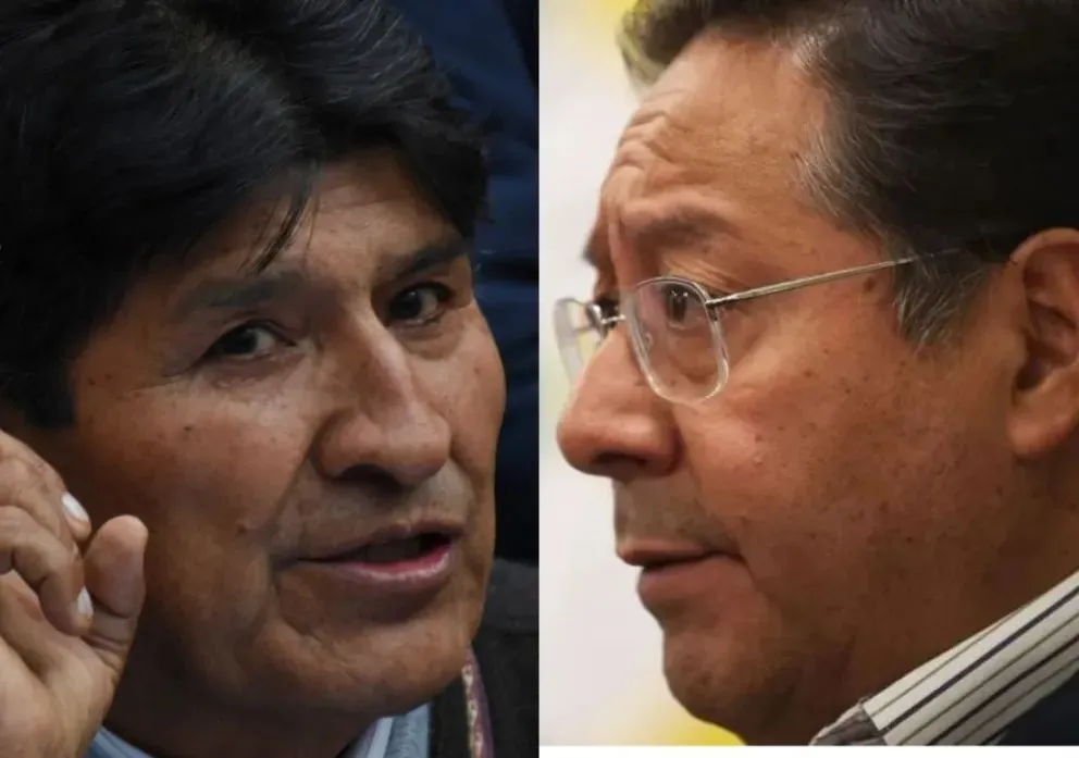 Evo Morales y Luis Arce. Foto archivo