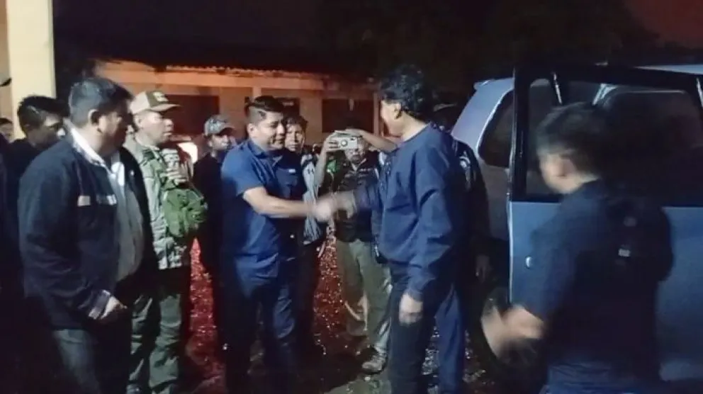 Leonardo Loza y Evo Morales se encuentran  este domingo 22 de marzo en Villa 14 de Septiembre.