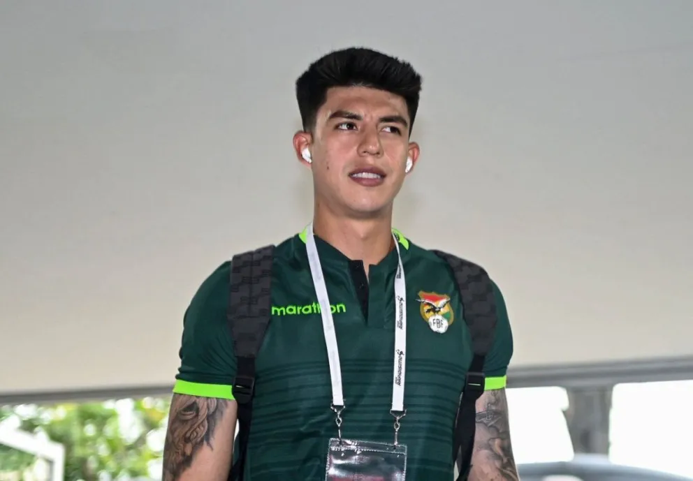 Gabriel Villamil se sumó a la concentración nacional. Foto: FBF