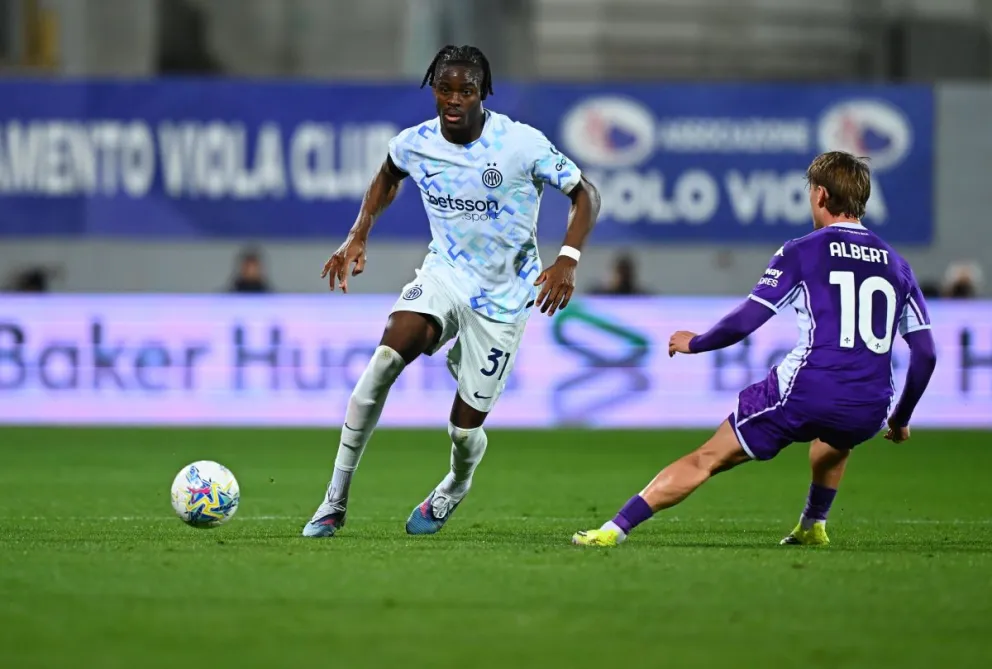 Incidencia del partido que el Inter de Milán y Fiorentina igualaron a un gol. Crédito: @Inter 