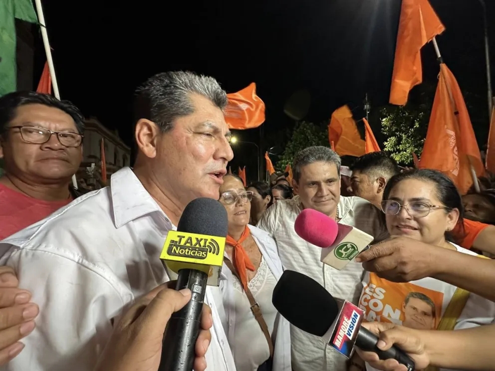 Mauricio Barba, candidato por Patria Unidos, se declaró vencedor de las elecciones para la Alcaldía de Trinidad. Foto: Taxi Noticias