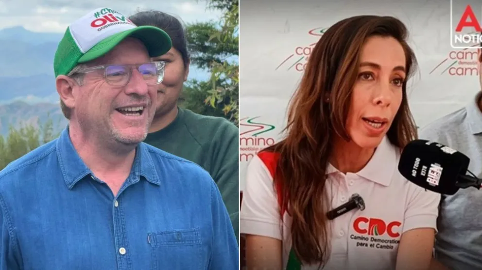  Adrián Oliva y María René Soruco. Foto: Correo del Sur