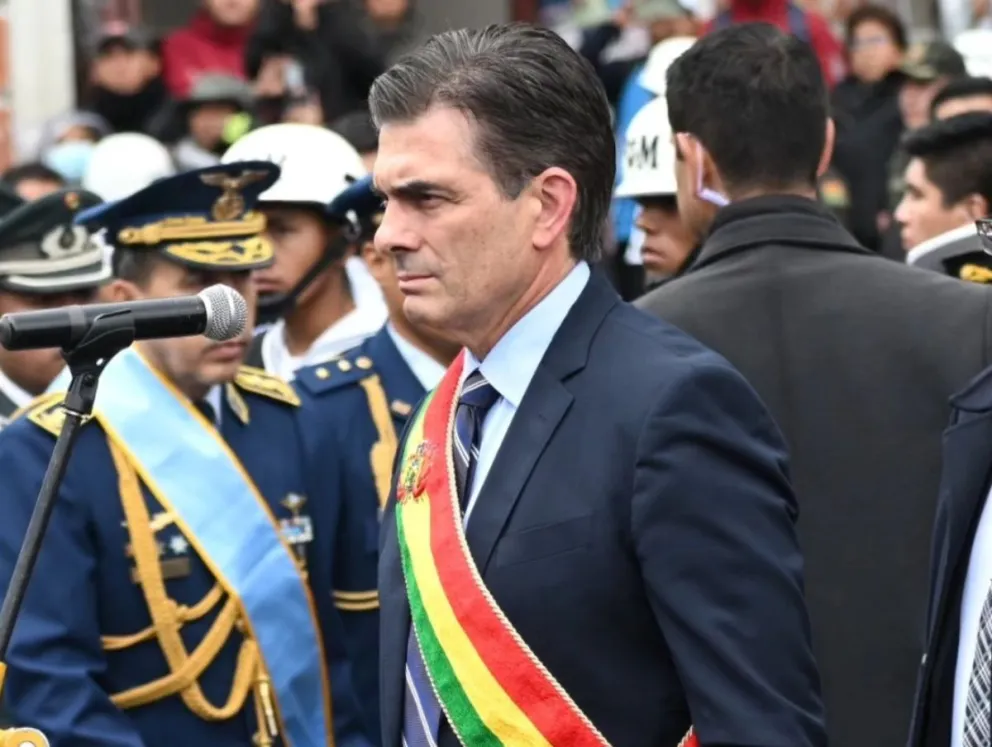 Paz en los actos por el mar, el viernes. Foto: RRSS del mandatario 