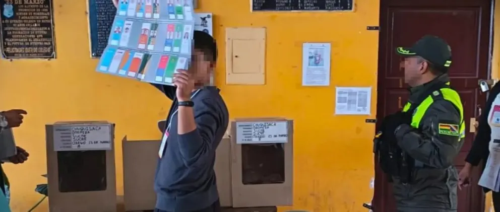 Una foto referencial de las Elecciones Subnacionales. Foto: Policía Boliviana