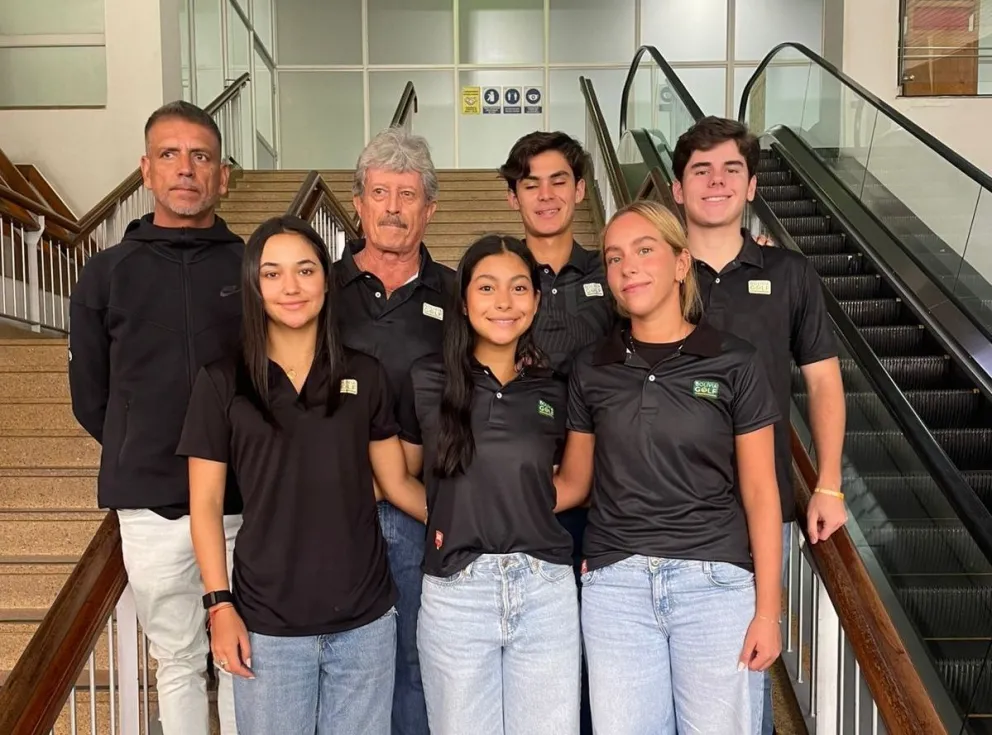 El equipo nacional que viajó a Chile. Foto: Federación Boliviana de Golf.