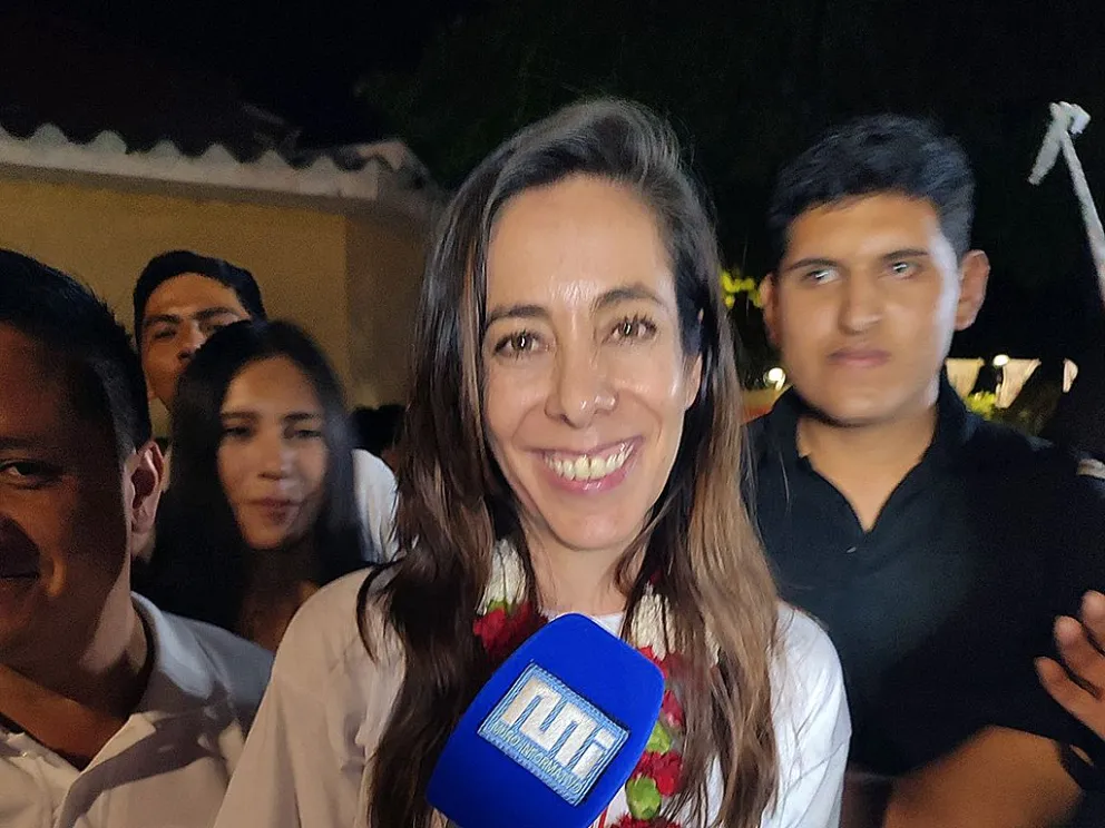 La candidata del CDC, María René Soruco irá a una segunda vuelta en abril. Foto: El Muro Informativo