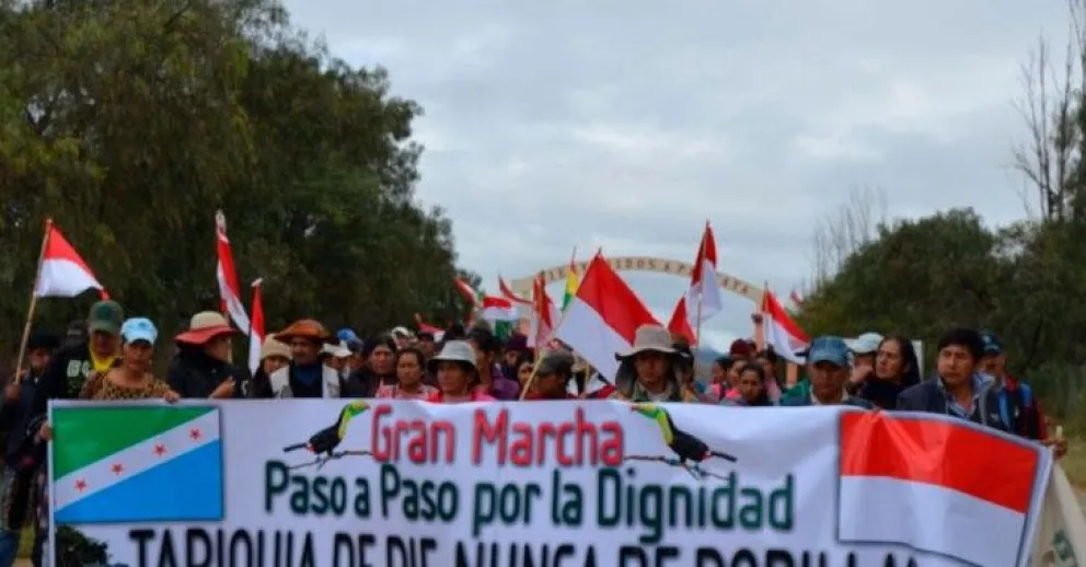 Defensores de la Reserva Nacional de Flora y Fauna Tariquía en el departamento de Tarija. Foto: Erbol