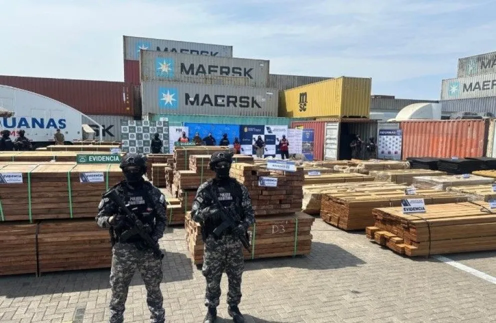 Parte de la carga incautada en el puerto de Arica. Foto: Fiscalía Arica-Parinacota