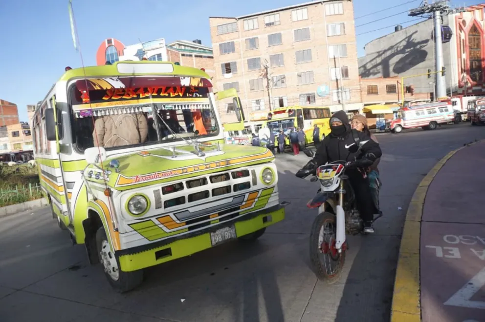 Un punto de bloqueo. Foto: APG 