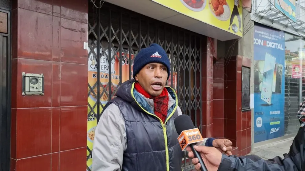 El chofer que entrevistó Visión 360, este jueves. 