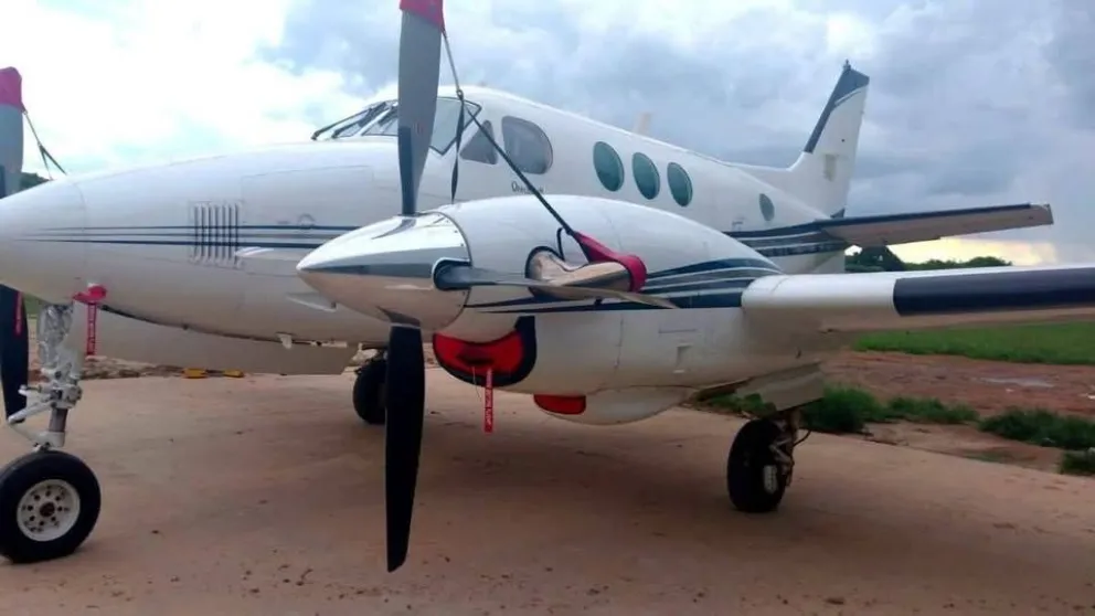 Una de las avionetas secuestradas a la estructura de Sebastián Marset. Foto: RRSS