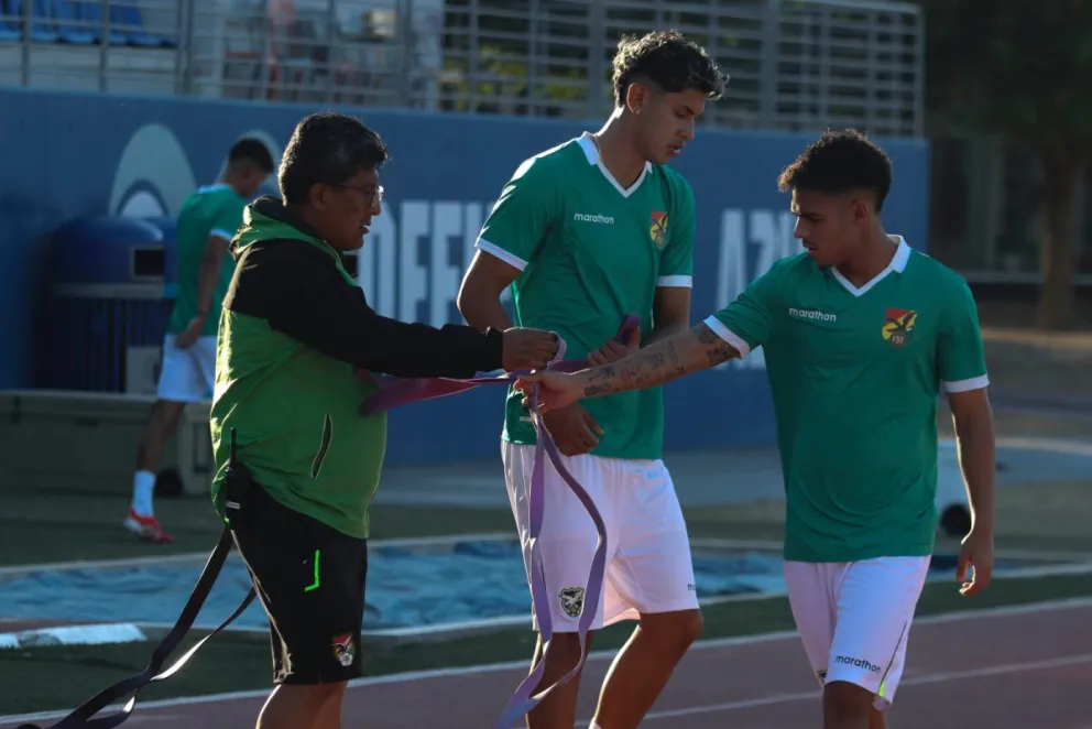 Paniagua (izq.) y Arroyo, en una práctica pasada en Monterrey. Foto: APG.