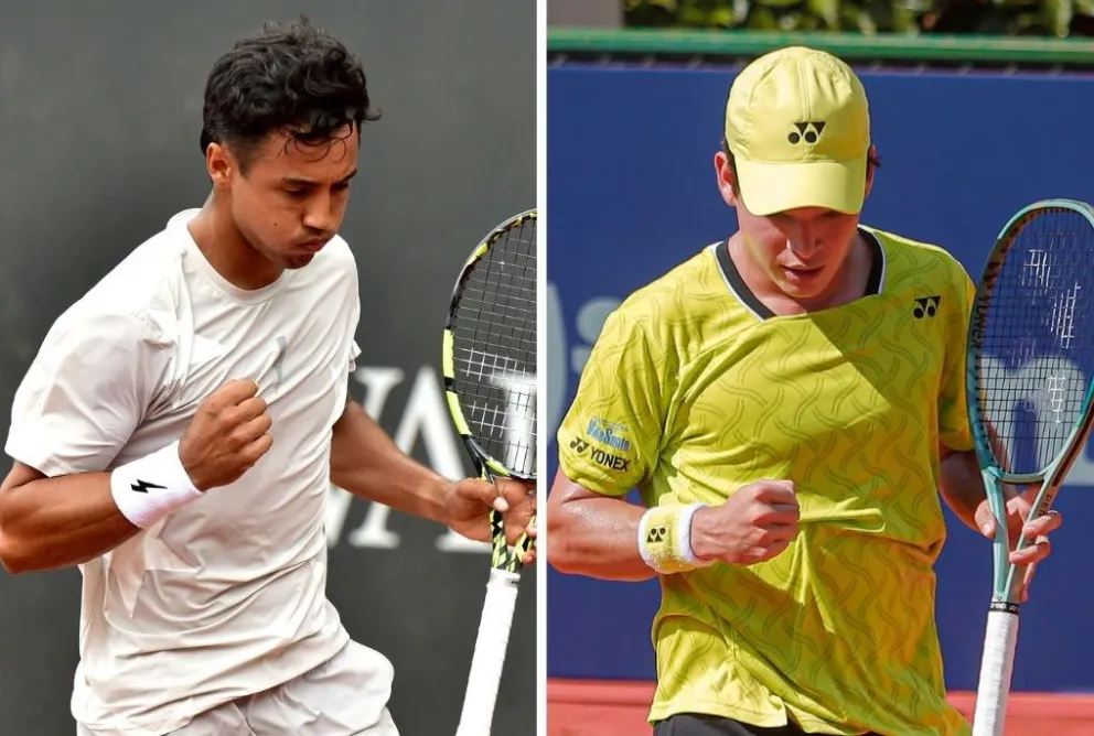 Dellien (izq.) y Prado, en anteriores partidos. Fotos: Archivo FBT.