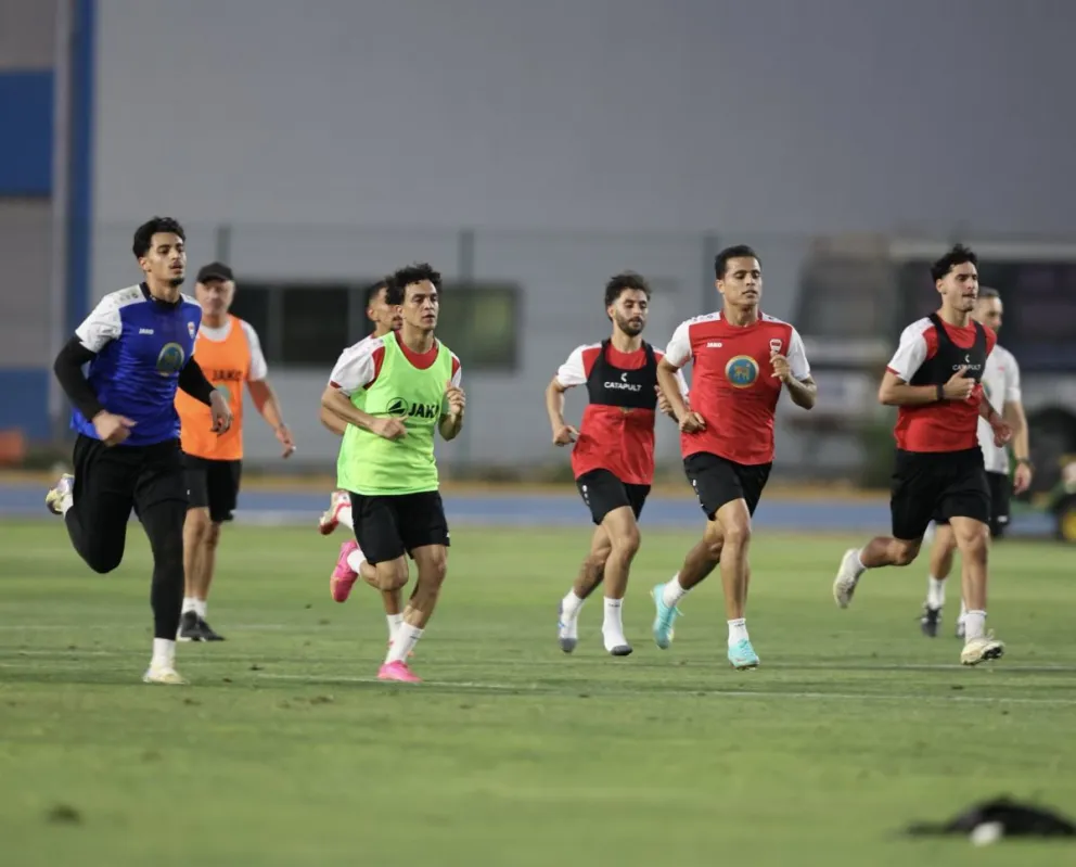 El plantel iraquí durante su entrenamiento en Monterrey. Foto: Selección de Irak.