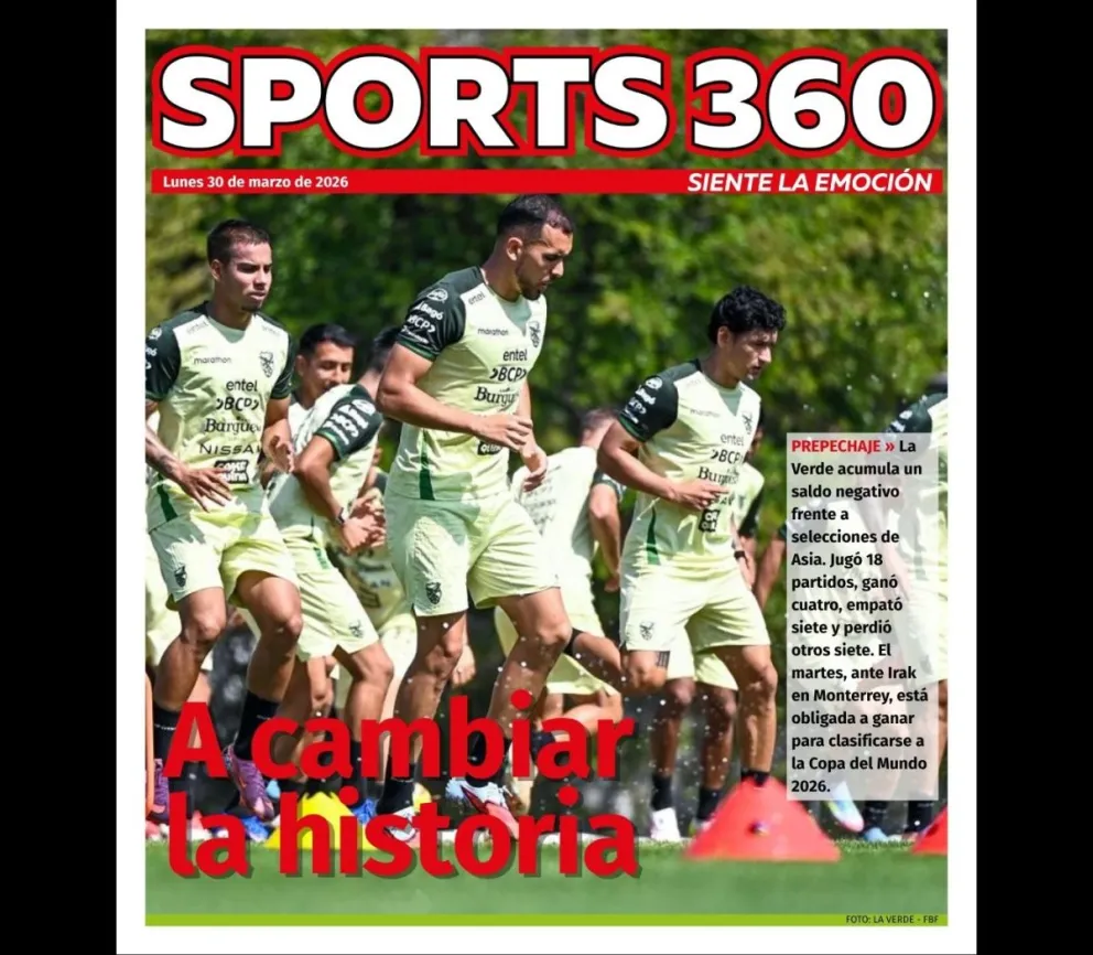 El amistoso de Bolivia vs. Irak de 2018. Foto: Conmebol.