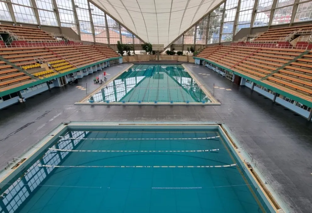 La piscina de Alto Obrajes, uno de los escenarios de La Paz para los Juegos. Foto: Archivo Sports 360.