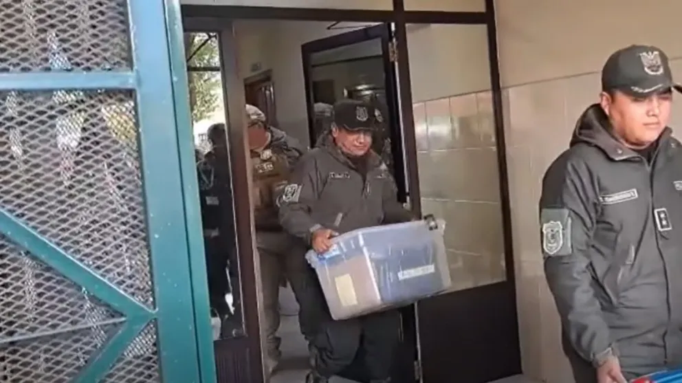 El allanamiento se produjo en horas de la tarde de este lunes. Foto: captura de video