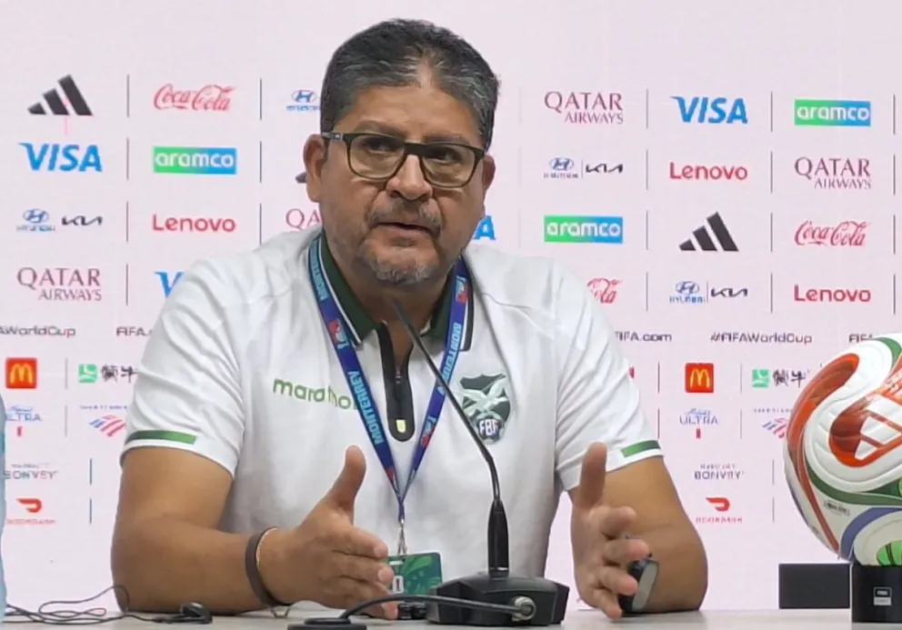 Villegas durante la conferencia de prensa en Monterrey. Foto: Marco Mejía / Sports 360.