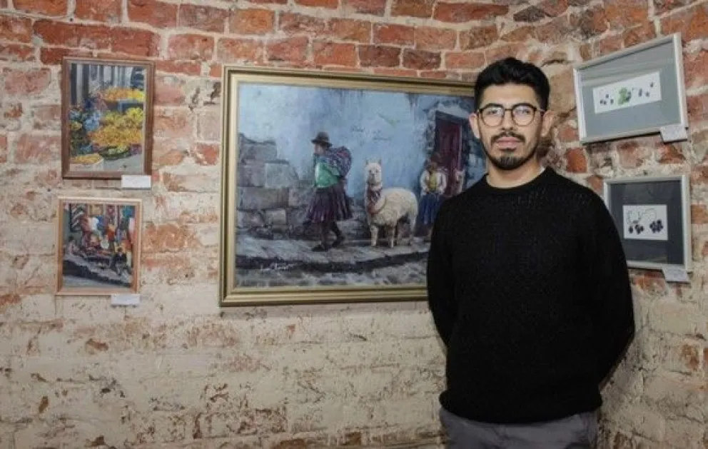 El artista Diego Siñani Stepanian. Foto: Casa Passiflora