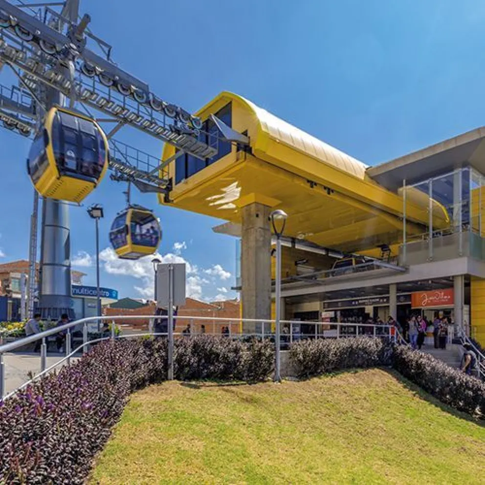 Una de las estaciones de la Línea Amarilla de Mi Teleférico. Foto: Mi Teleférico