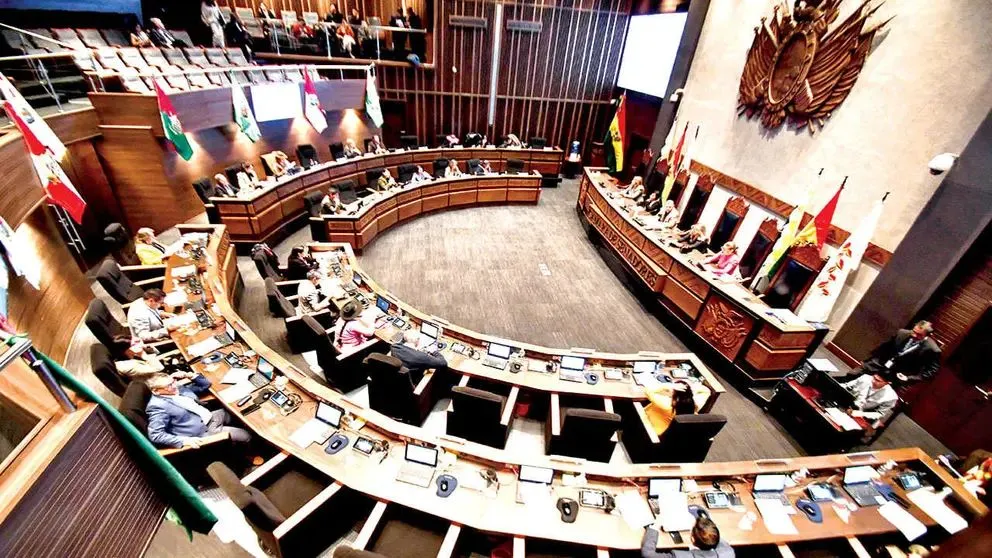 La Cámara de Senadores sancionó hoy dos proyectos de Ley: el primero elimina el ITF y, el segundo repone el pago de impuestos por el total de la compra de combustibles. Foto: APG