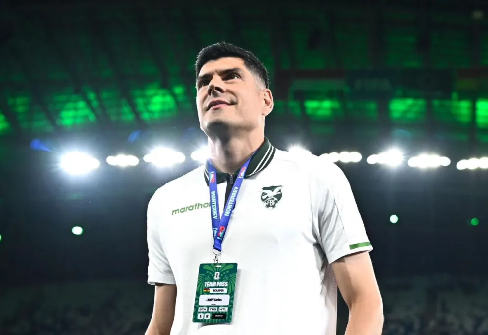 Lampe, en la previa del partido contra Irak en Monterrey. Foto: FBF.