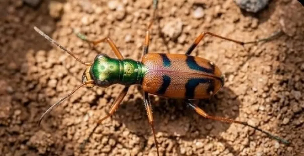 El escarabajo tigre. Foto: RRSS