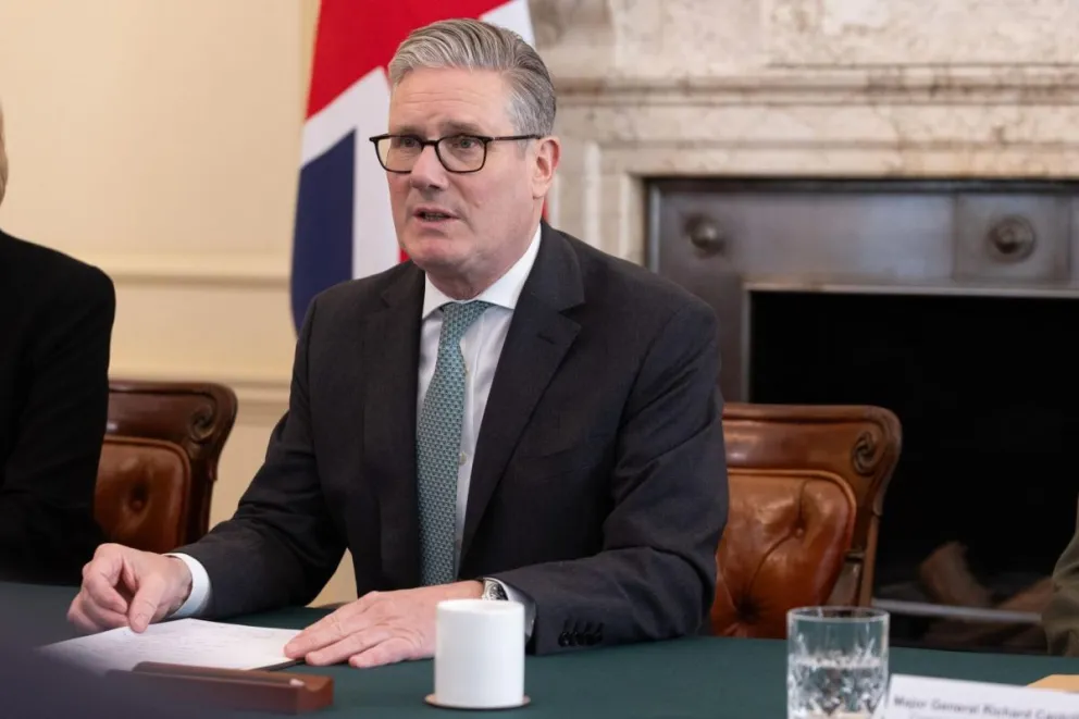 El primer ministro británico, Keir Starmer, el pasado lunes en una reunión en Londres. Foto: EFE