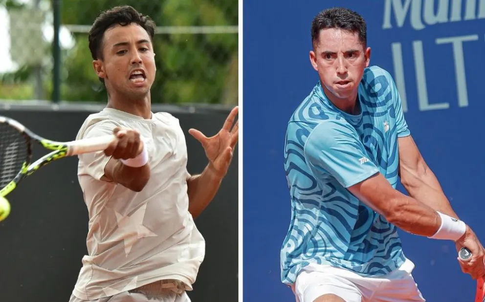 Hugo (izq.) y Murkel Dellien, en pasados partidos. Fotos: Archivo FBT.