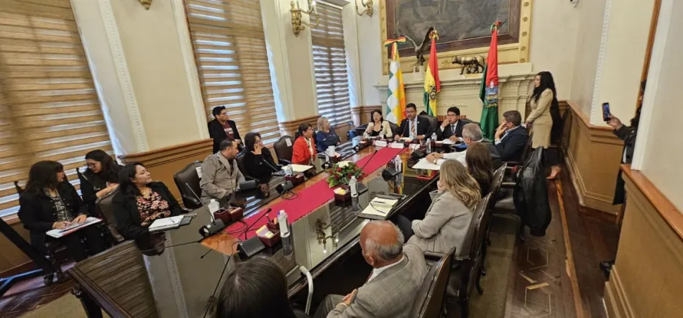 Inicio del proceso de transición en el Concejo de La Paz. Foto: Concejo Municipal 