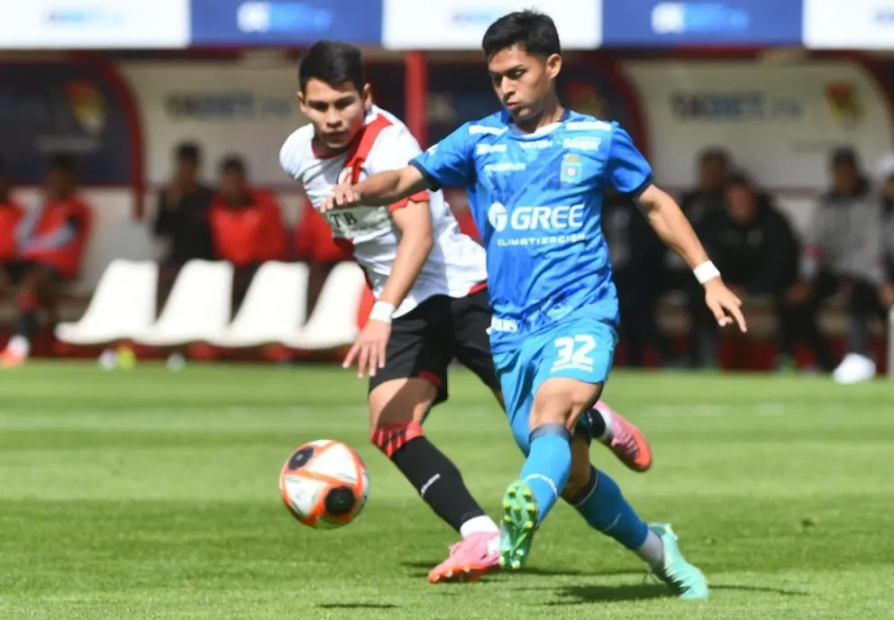 Fotografía de archivo del partido Always-Blooming, que se jugó en 2025 en El Alto. Crédito: APG