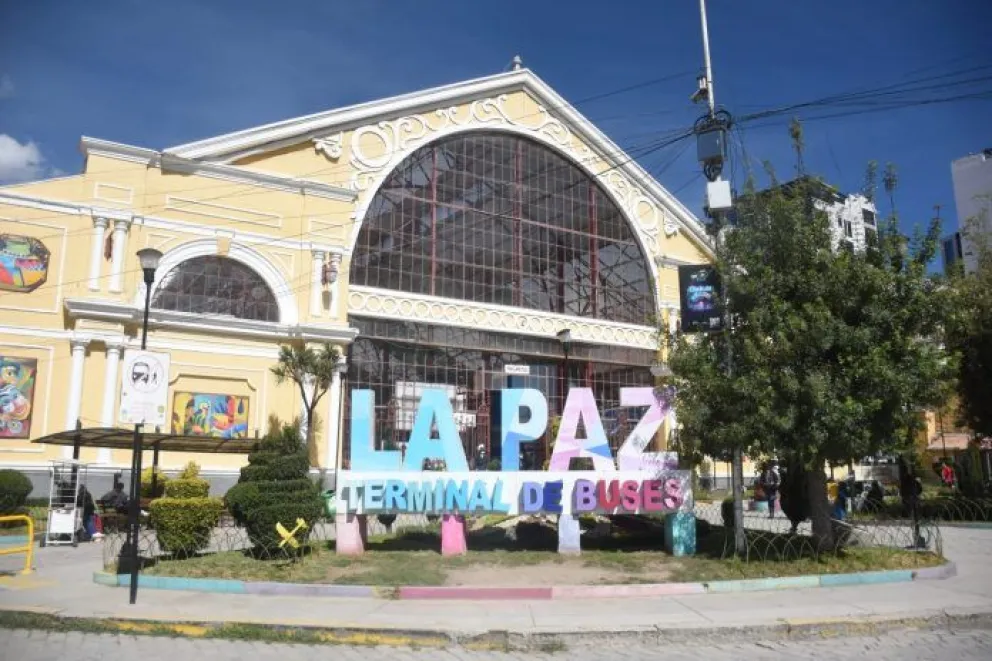 La Terminal de Buses de La Paz. Foto: AMUN