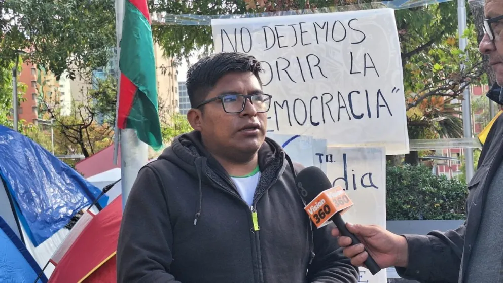 La persona entrevistada por Visión 360, este lunes. 