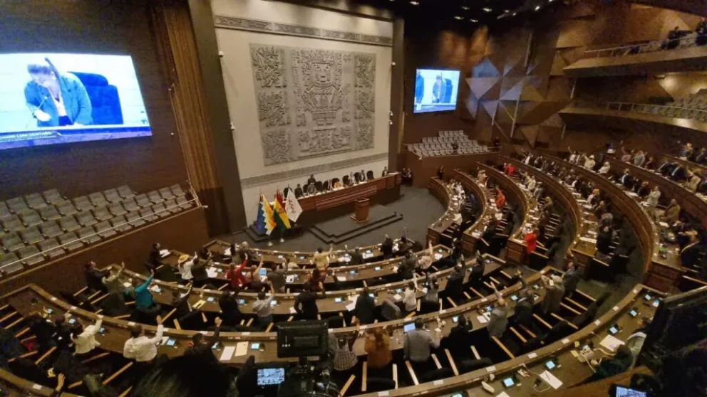 Una sesión anterior en el Legislativo. 