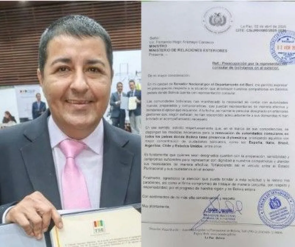 El senador de la alianza Unidad, José Roca. Foto: Composición