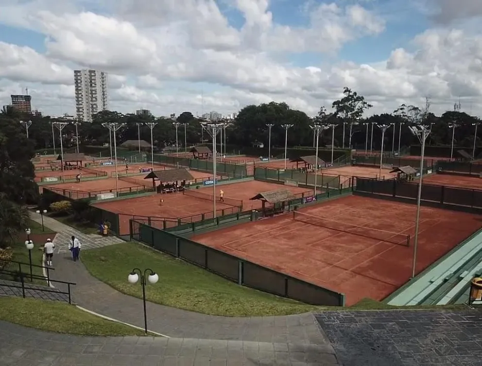Las canchas del Club de Tenis Santa Cruz. Foto: Bolivia Open.