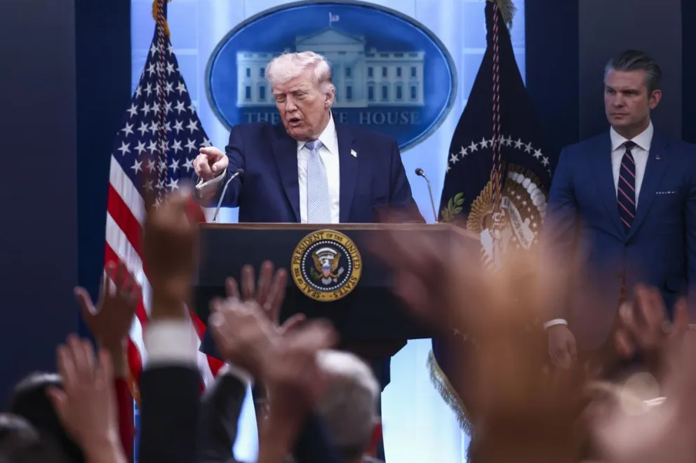 Foto de archivo del presidente Donald Trump este 6 de abril de 2026. Foto: EFE